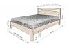 Кровать «Рим» из массива дерева