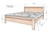 Кровать «Берн» из массива дерева