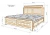 Кровать «Офелия» из массива дерева
