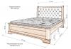 Кровать «Лоренцо» из массива дерева