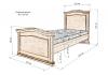 Кровать «Актиона» из массива дерева