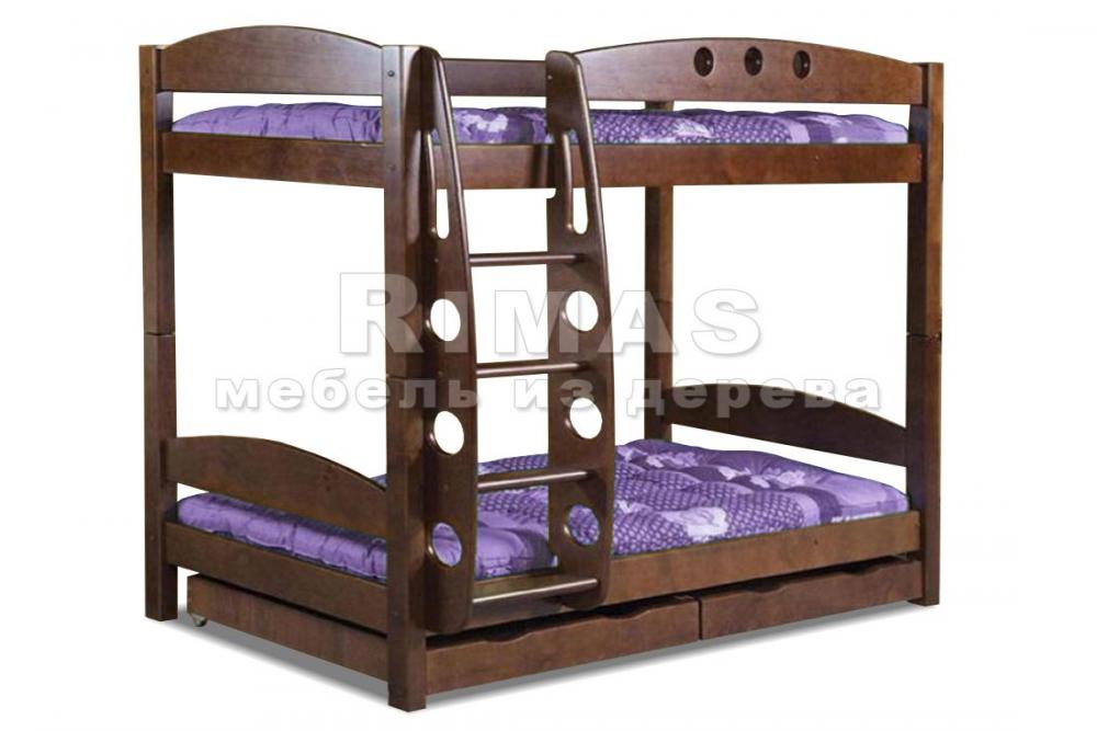 Детская кровать «Жираф» из массива дерева