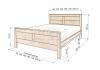 Кровать «Генуя 2» из массива дерева