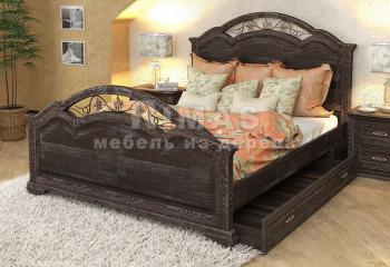 Двуспальная кровать из сосны «Лацио Люкс (жесткая)»