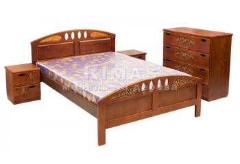 Кровать с ящиками из сосны «Прато»