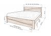 Кровать «Равенна» из массива дерева