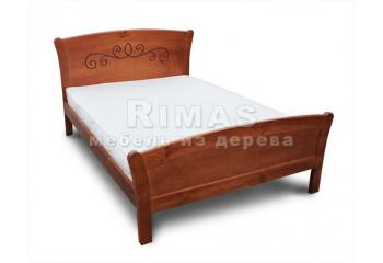 Полутороспальная кровать из дуба «Лигурия»