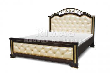 Кровать с подъёмным механизмом из сосны «Лацио (мягкая)»
